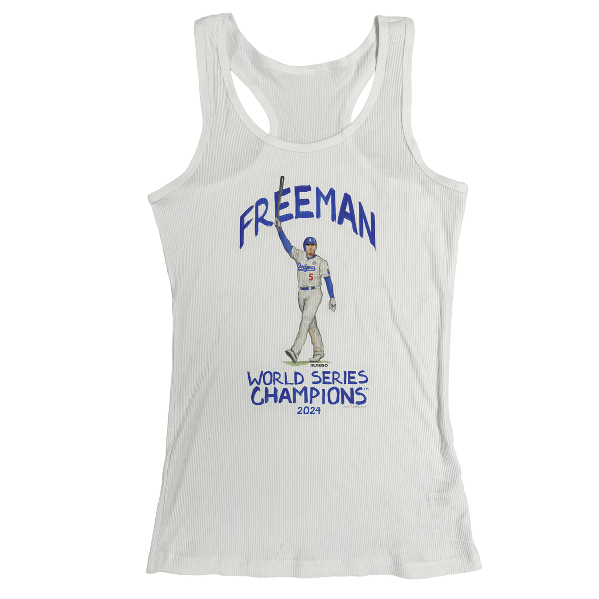 LA Dodgers Chelsea Freeman World Series Walk Off Racerback Tank