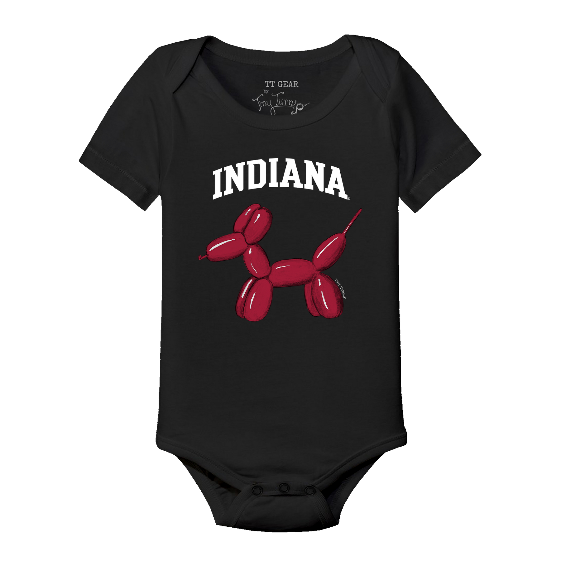 Indiana Hoosiers Balloon Dog Short Sleeve Snapper
