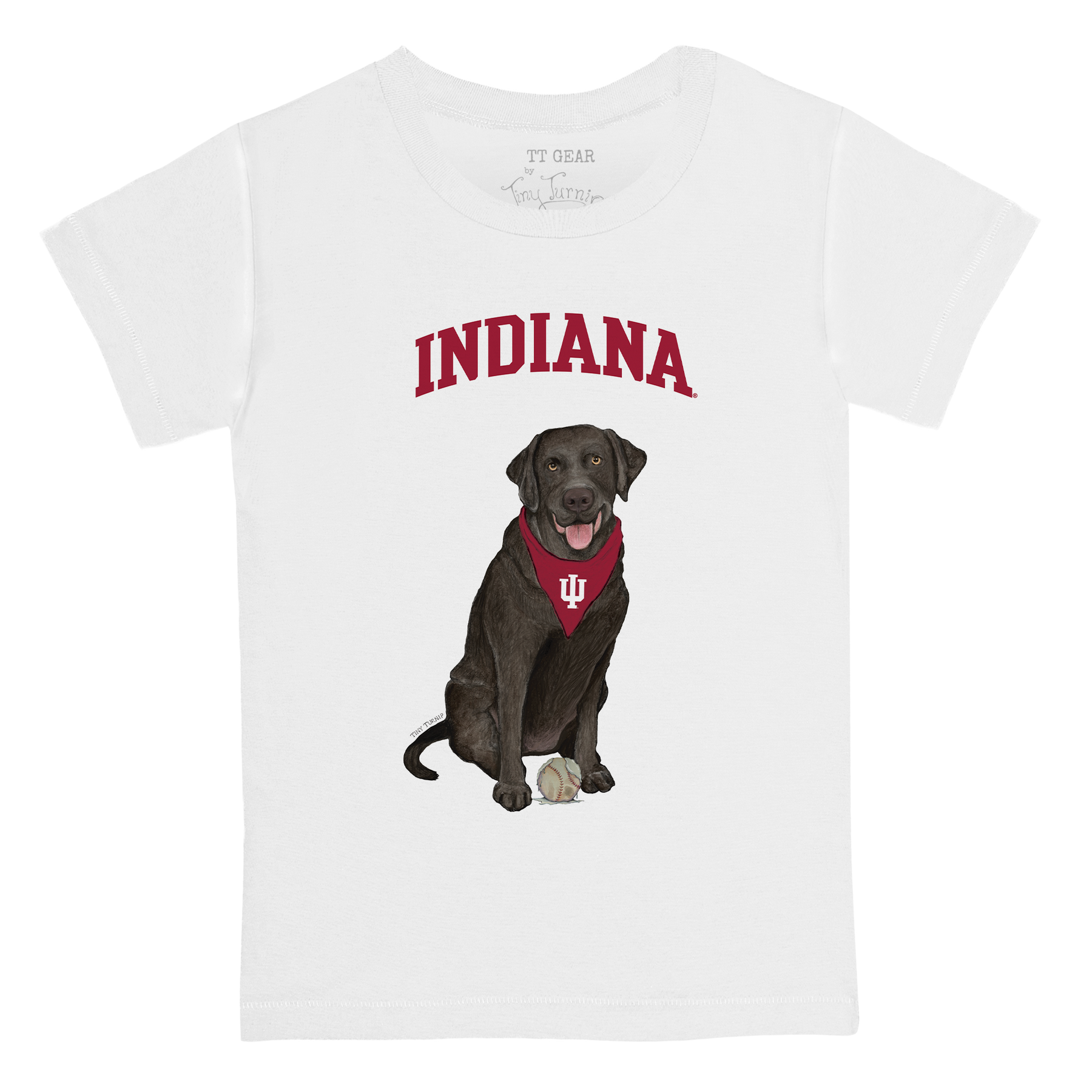 Indiana Hoosiers Black Labrador Retriever Kid's Tee Shirt