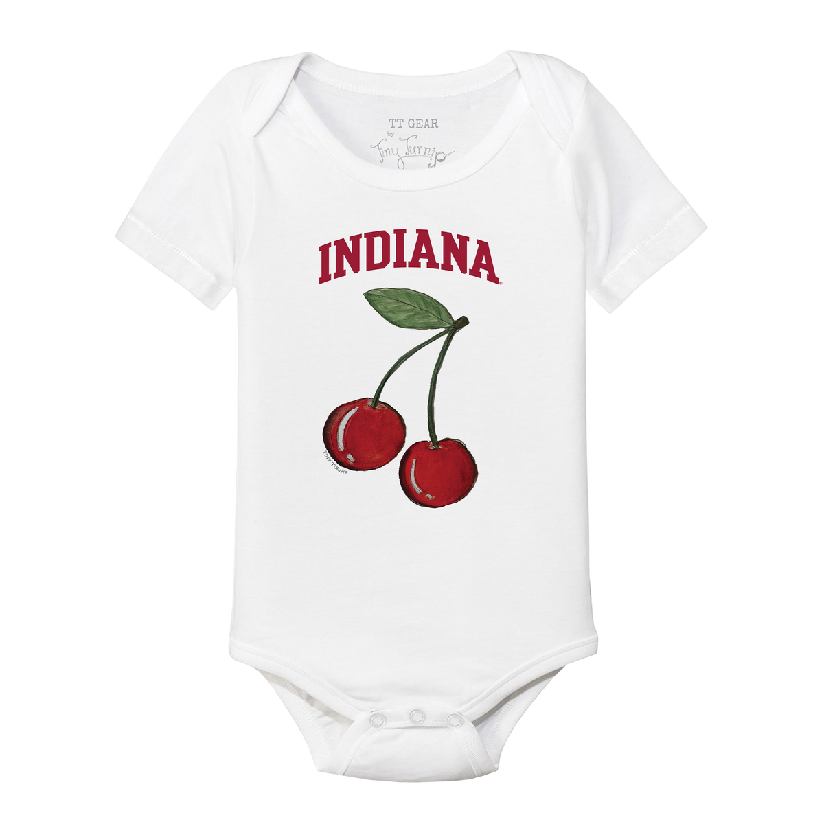 Indiana Hoosiers Cherry Short Sleeve Snapper
