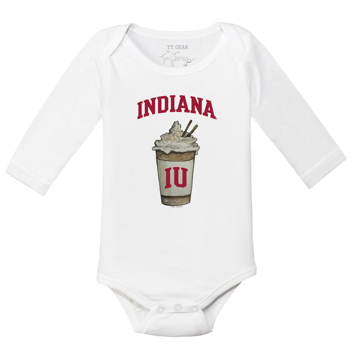 Indiana Hoosiers Latte Long-Sleeve Snapper