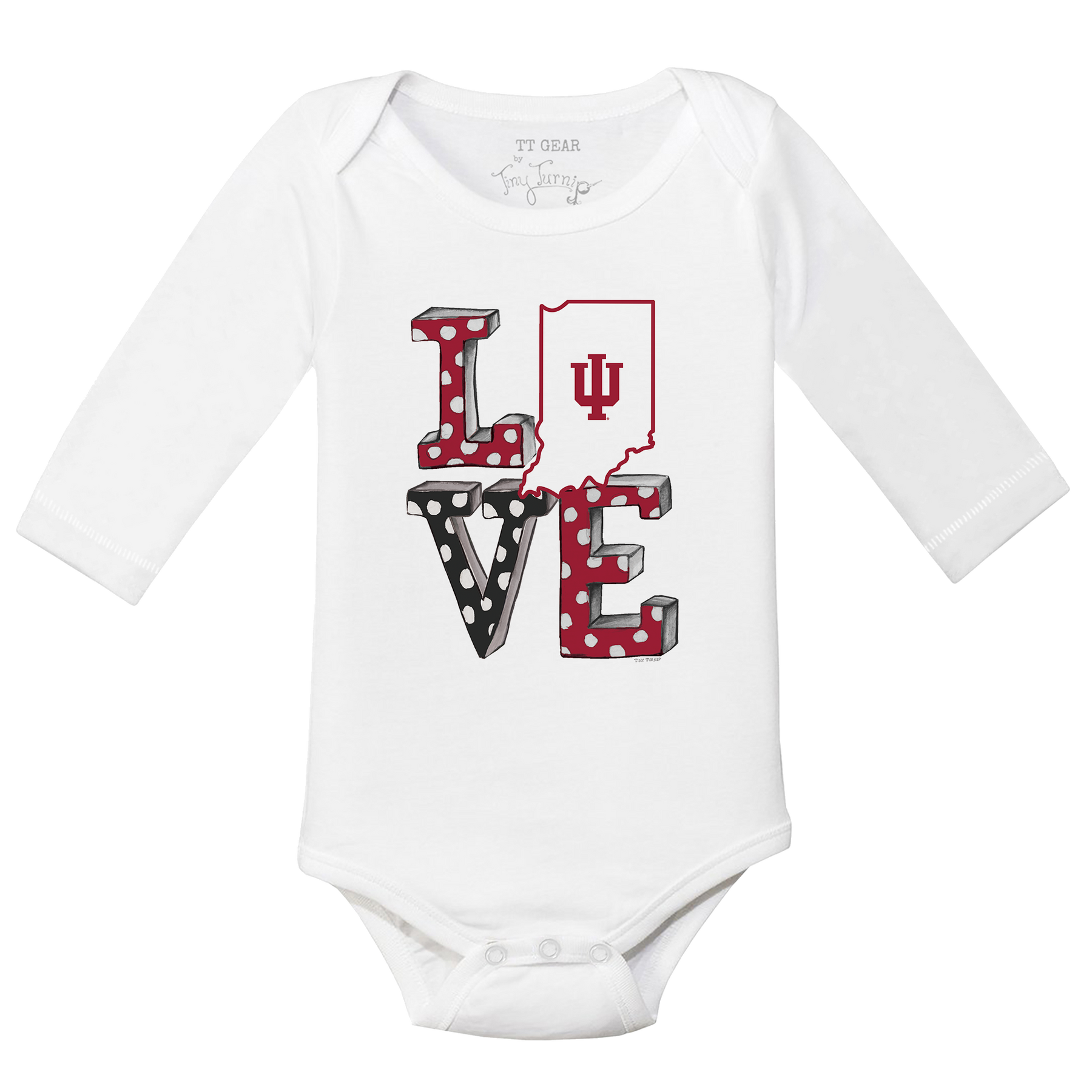 Indiana Hoosiers LOVE Long-Sleeve Snapper