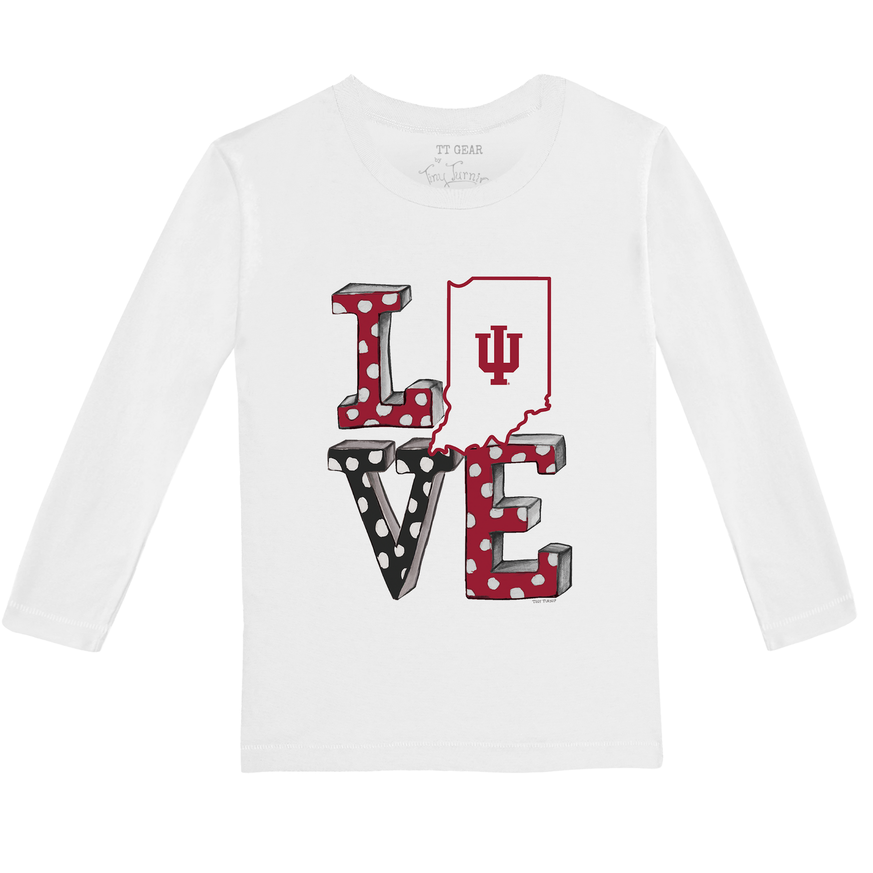 Indiana Hoosiers LOVE Long-Sleeve Tee Shirt