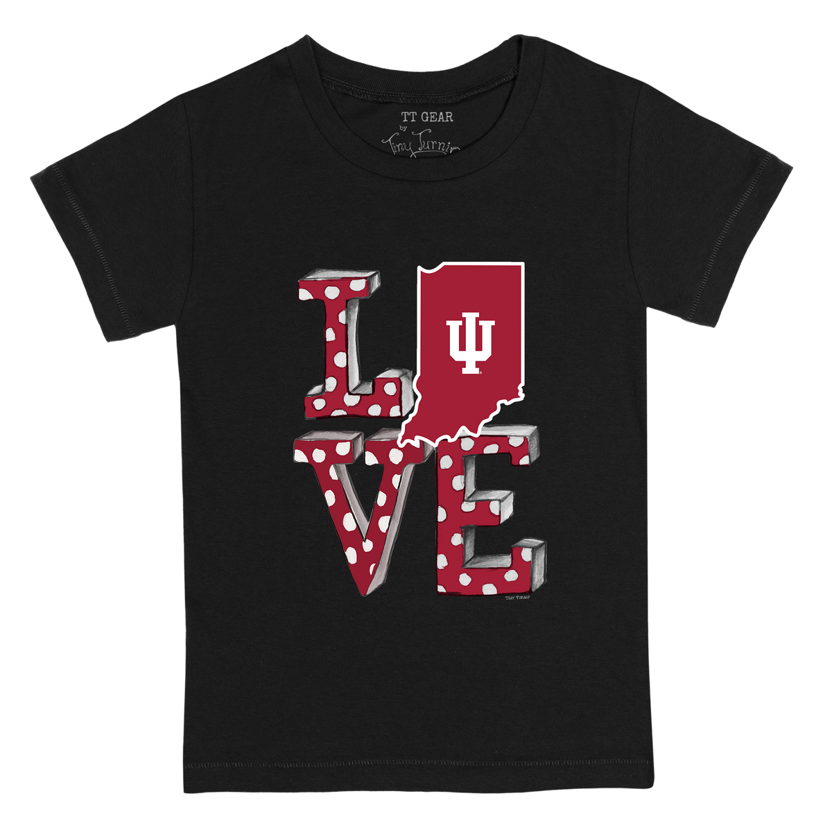 Indiana Hoosiers LOVE Kid's Tee Shirt