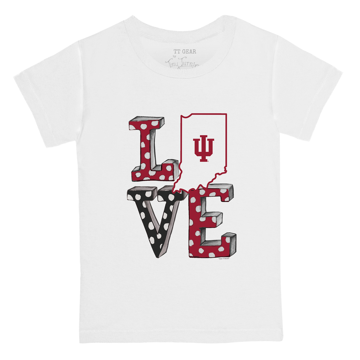 Indiana Hoosiers LOVE Kid's Tee Shirt