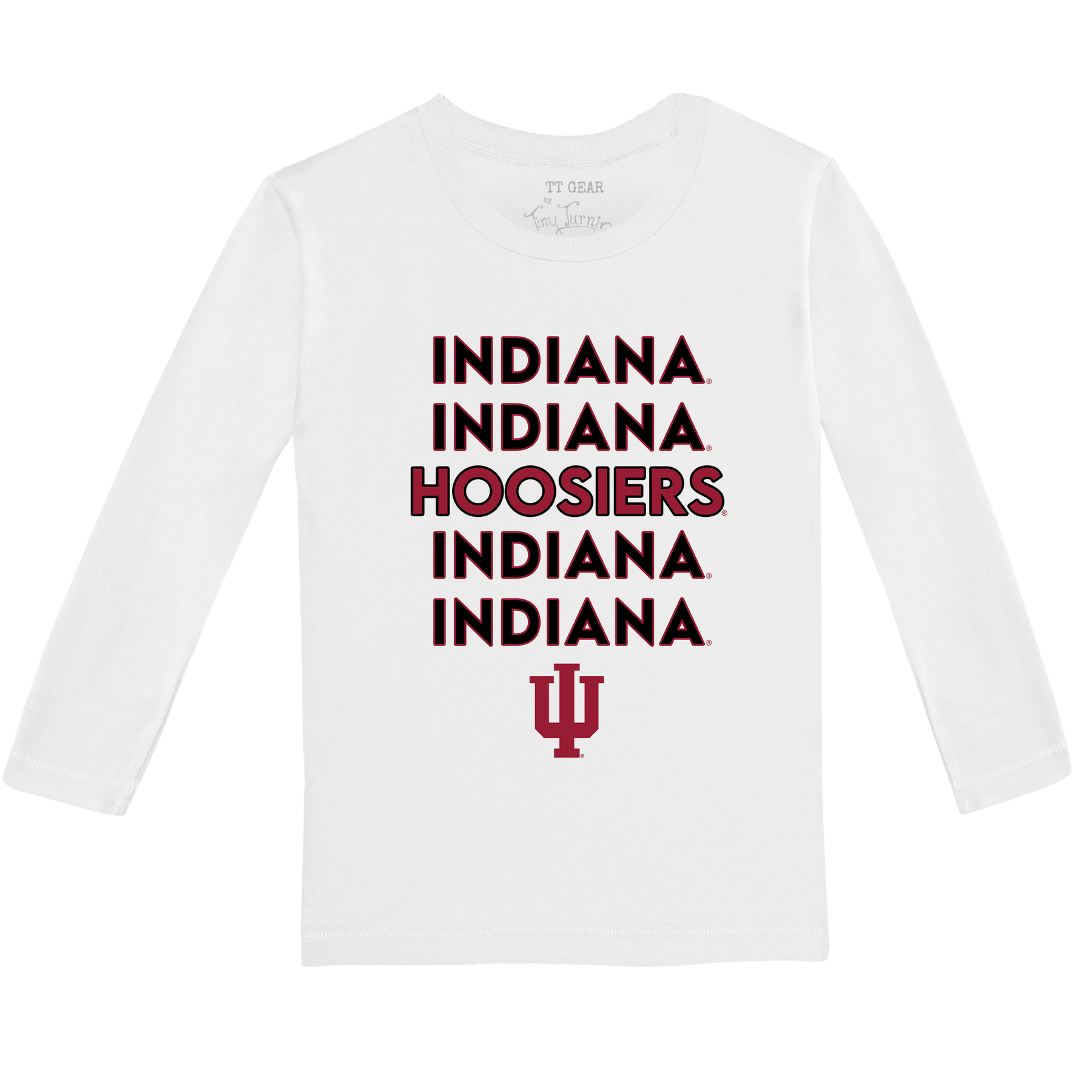 Indiana Hoosiers Stacked Long-Sleeve Tee Shirt