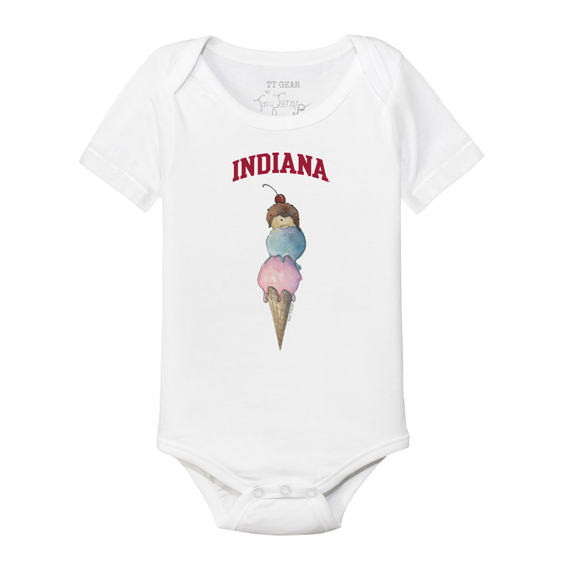 Indiana Hoosiers Triple Scoop Short Sleeve Snapper