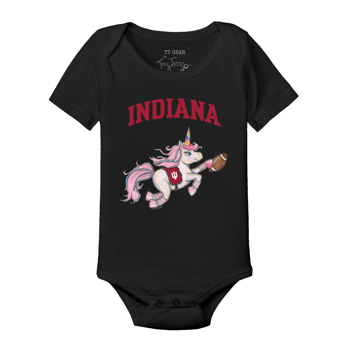 Indiana Hoosiers Unicorn Short Sleeve Snapper