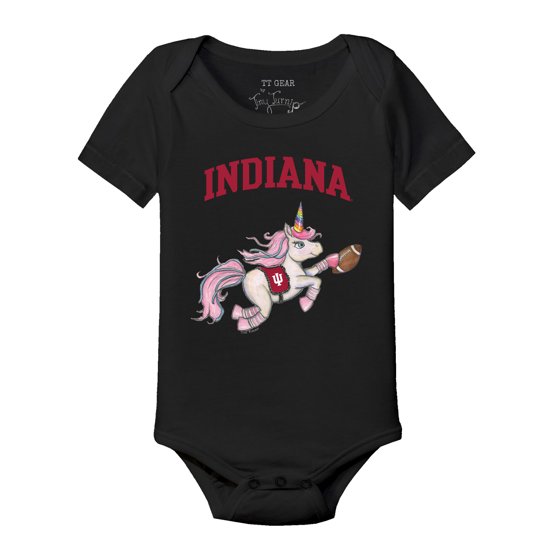 Indiana Hoosiers Unicorn Short Sleeve Snapper