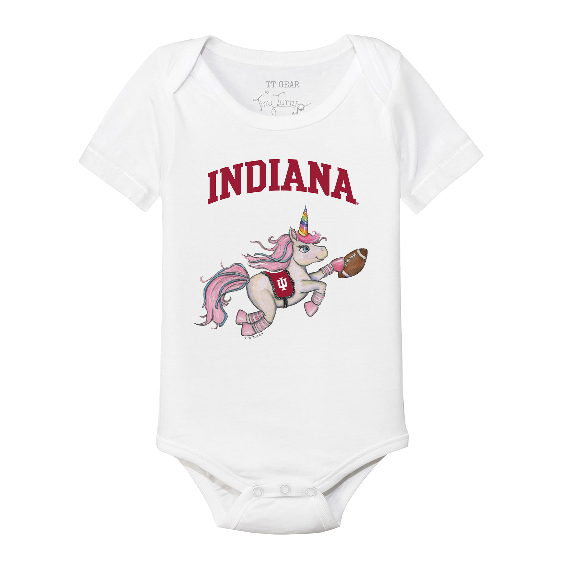 Indiana Hoosiers Unicorn Short Sleeve Snapper