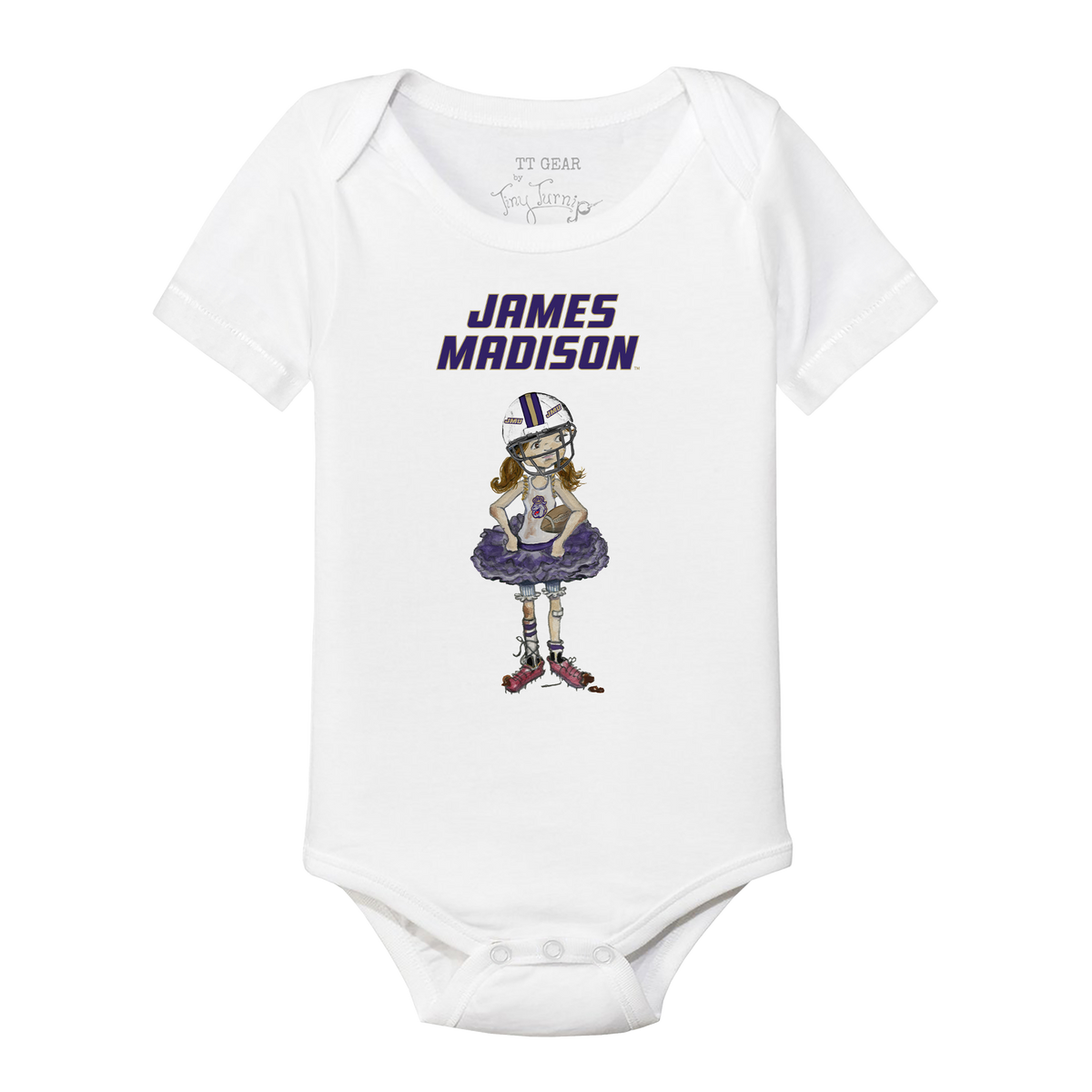 James Madison Dukes Babes Short Sleeve Snapper