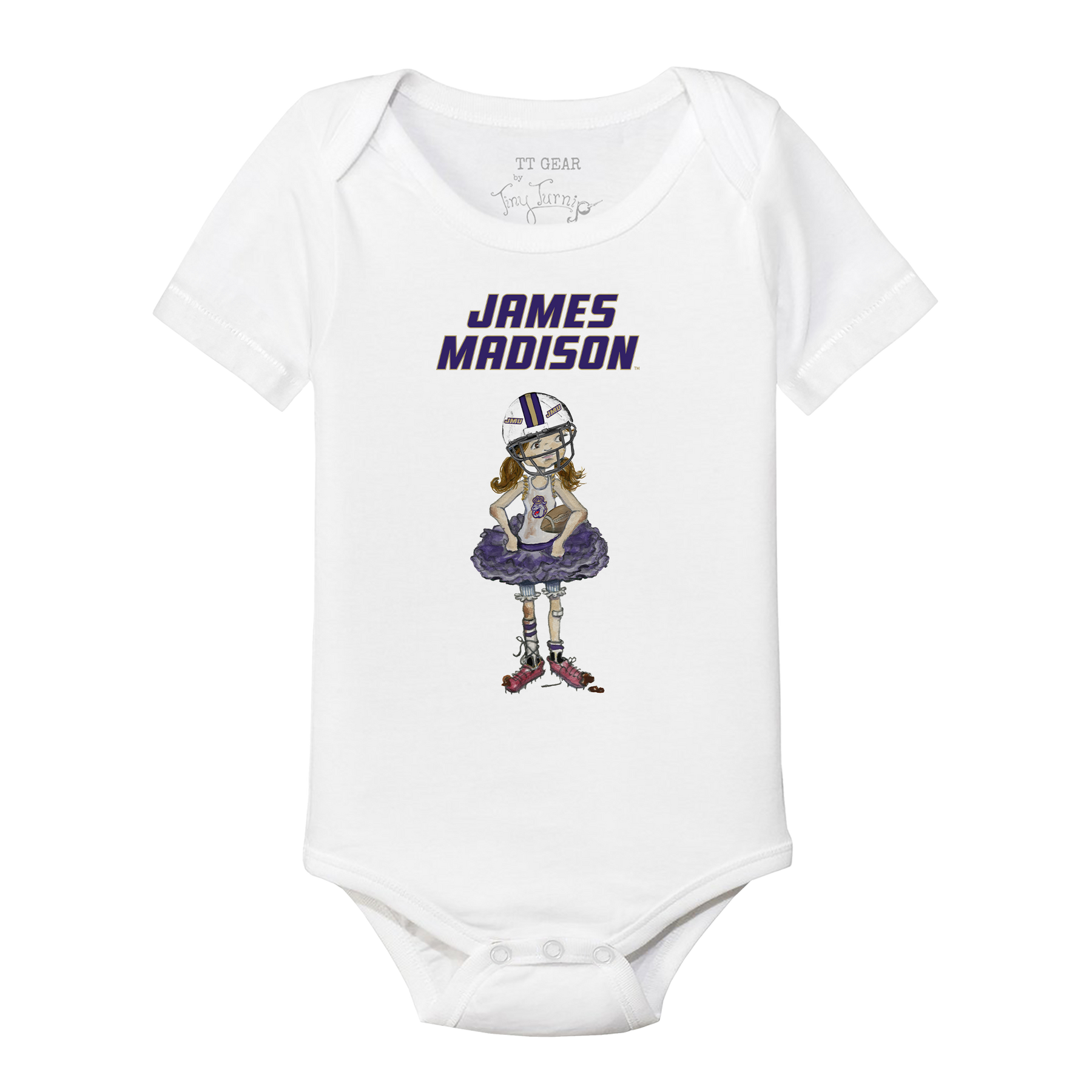 James Madison Dukes Babes Short Sleeve Snapper