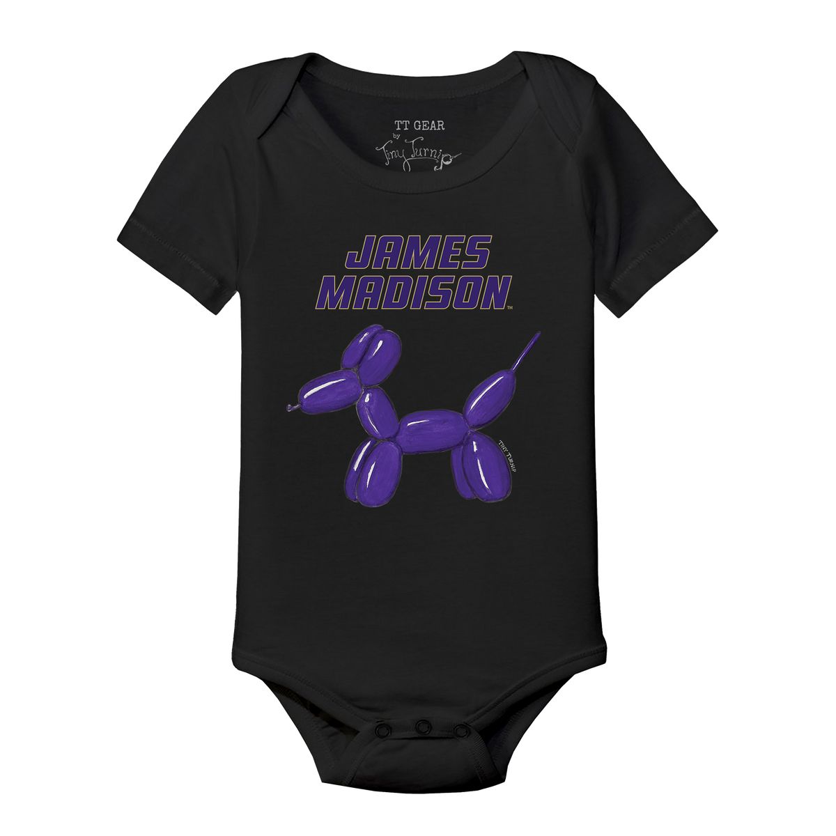 James Madison Dukes Balloon Dog Short Sleeve Snapper