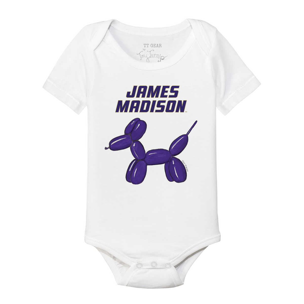 James Madison Dukes Balloon Dog Short Sleeve Snapper