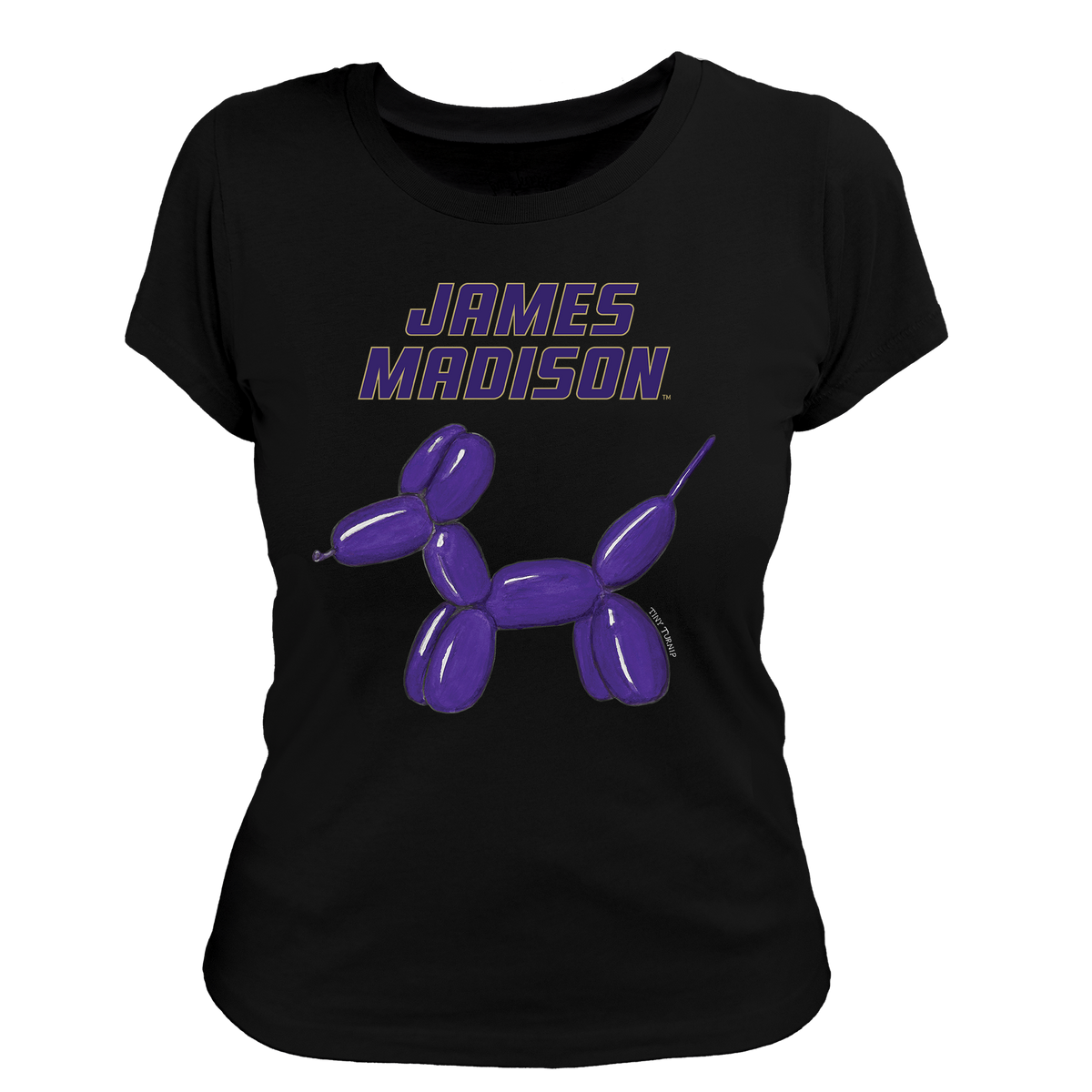 James Madison Dukes Balloon Dog Women's Tee Shirt