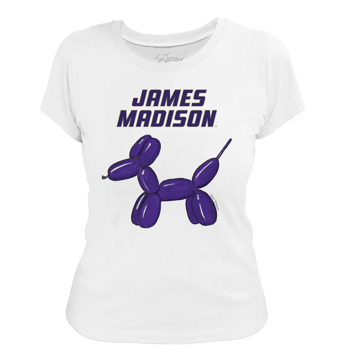 James Madison Dukes Balloon Dog Women's Tee Shirt