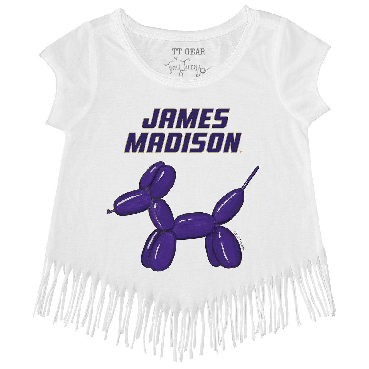James Madison Dukes Balloon Dog Fringe Tee