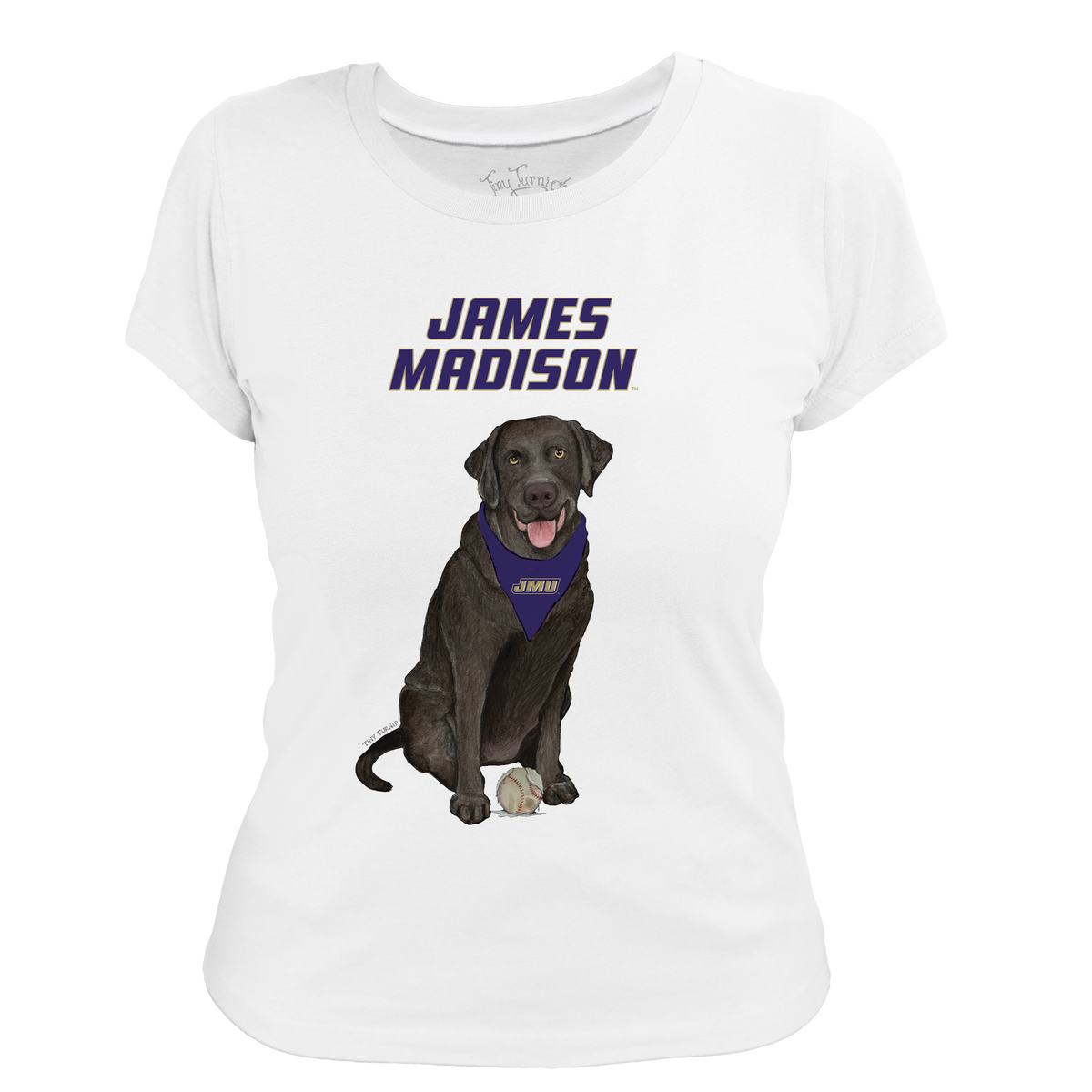 James Madison Dukes Black Labrador Retriever Women's Tee Shirt
