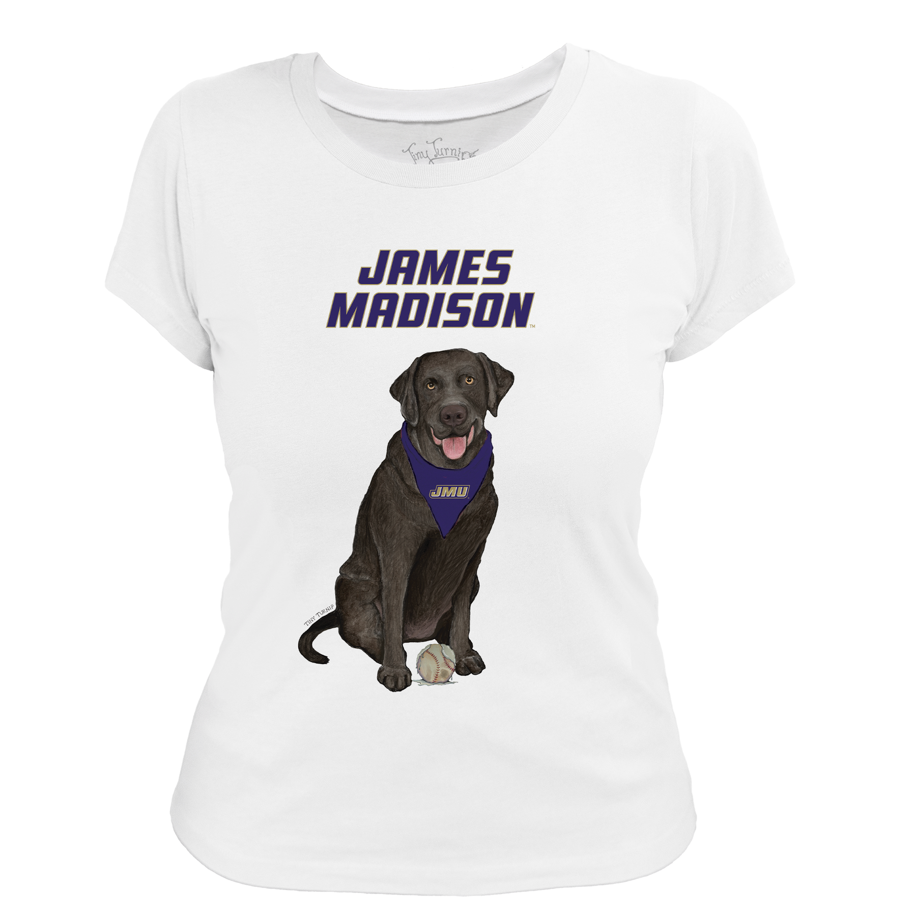 James Madison Dukes Black Labrador Retriever Women's Tee Shirt