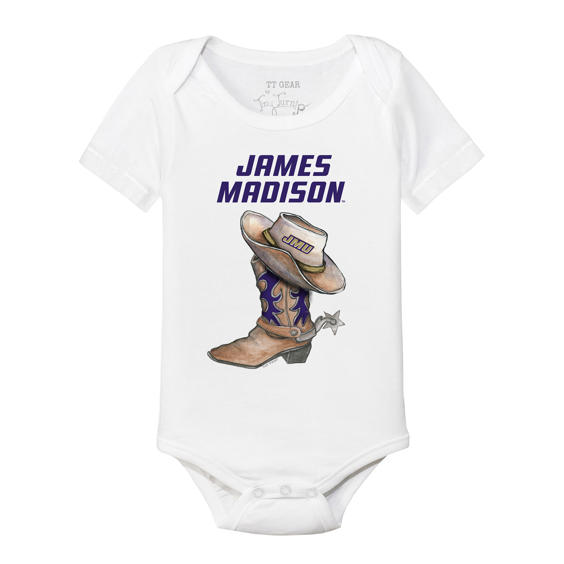 James Madison Dukes Cowboy Boot Short Sleeve Snapper