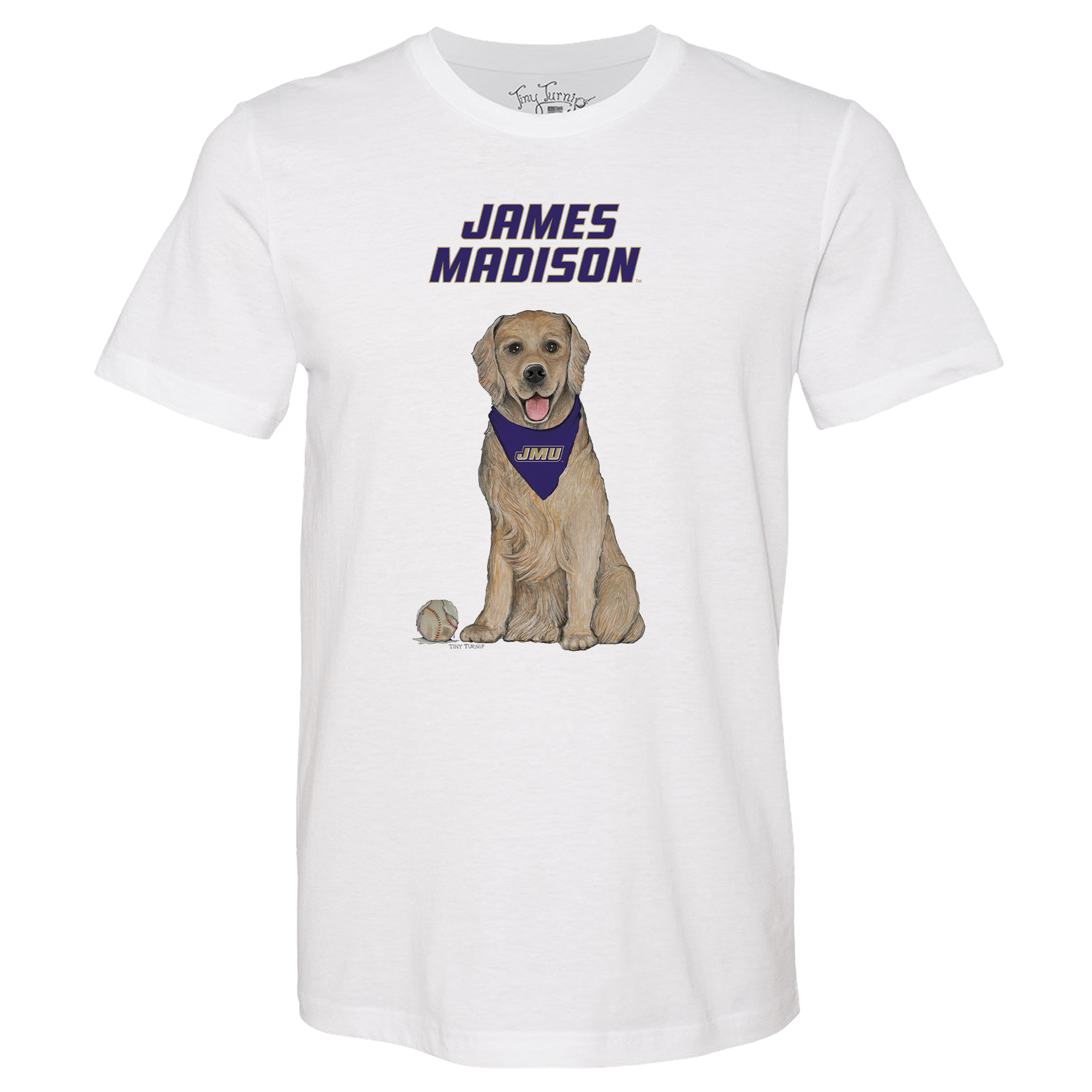 James Madison Dukes Golden Retriever Unisex Tee Shirt