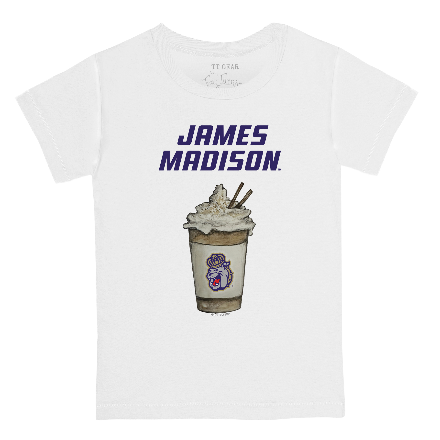 James Madison Dukes Latte Kid's Tee Shirt