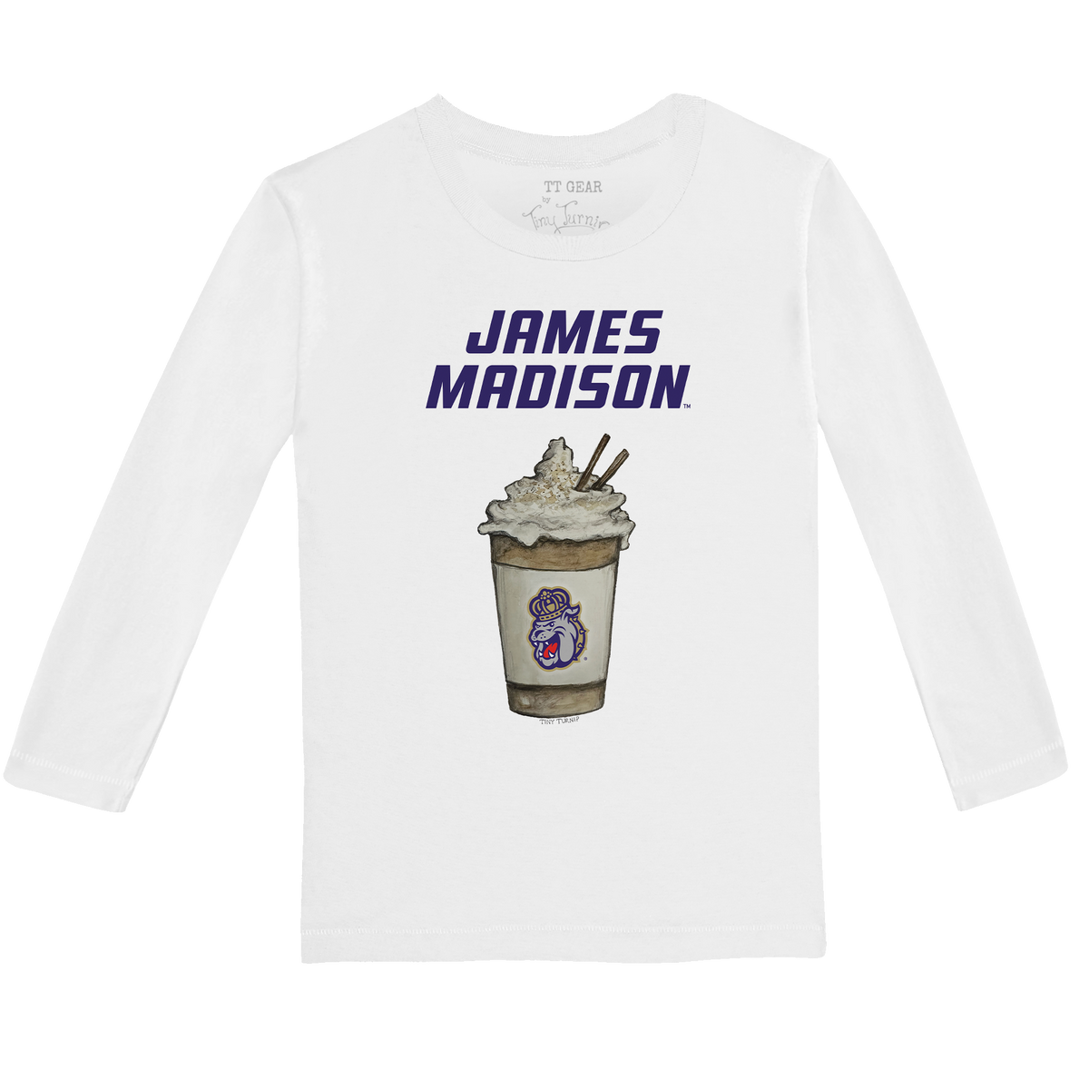 James Madison Dukes Latte Long-Sleeve Tee Shirt
