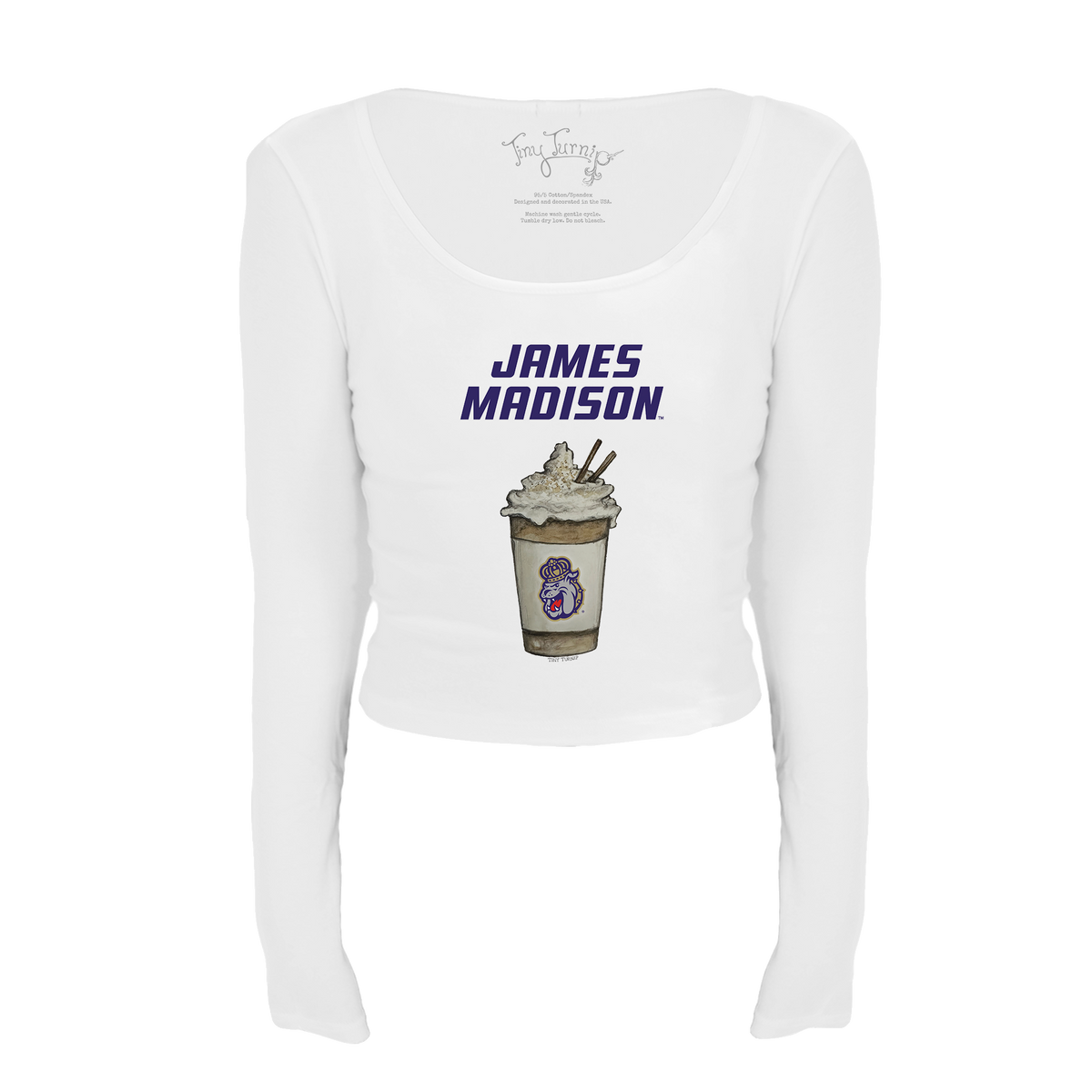 James Madison Dukes Latte Women's Lucy Long Sleeve