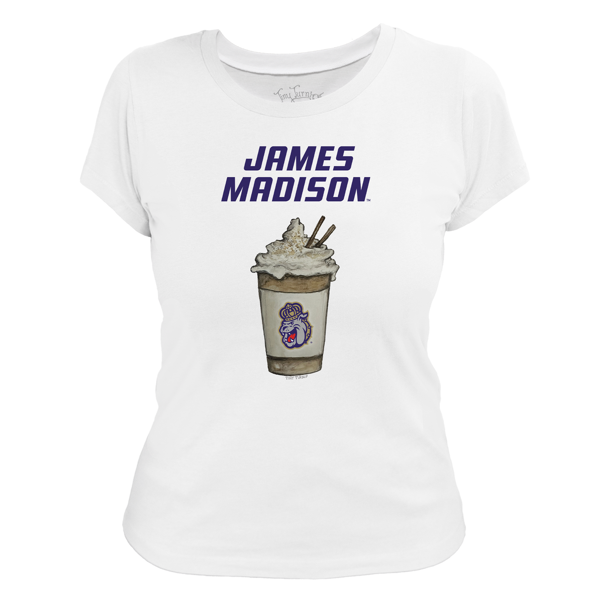 James Madison Dukes Latte Women's Tee Shirt