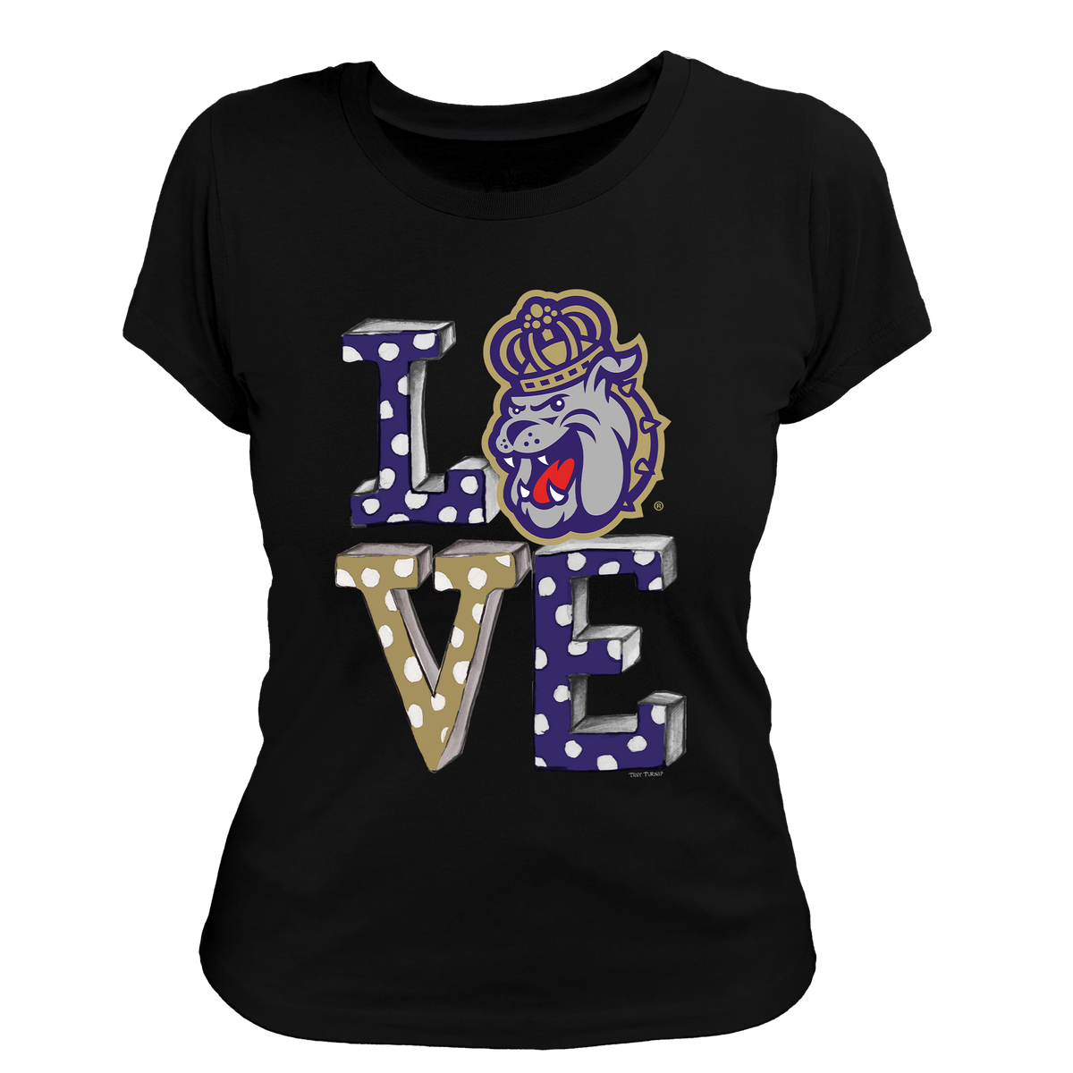 James Madison Dukes LOVE Women's Tee Shirt