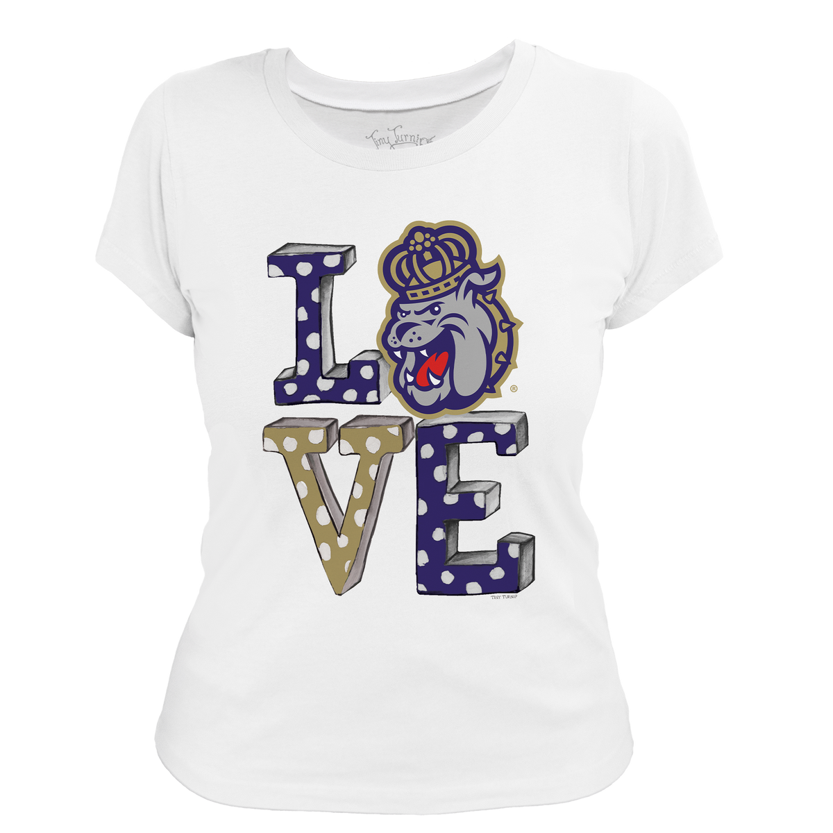 James Madison Dukes LOVE Women's Tee Shirt