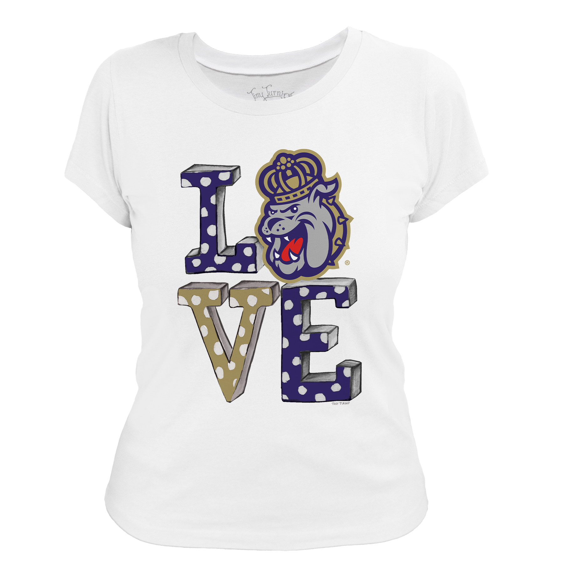James Madison Dukes LOVE Women's Tee Shirt