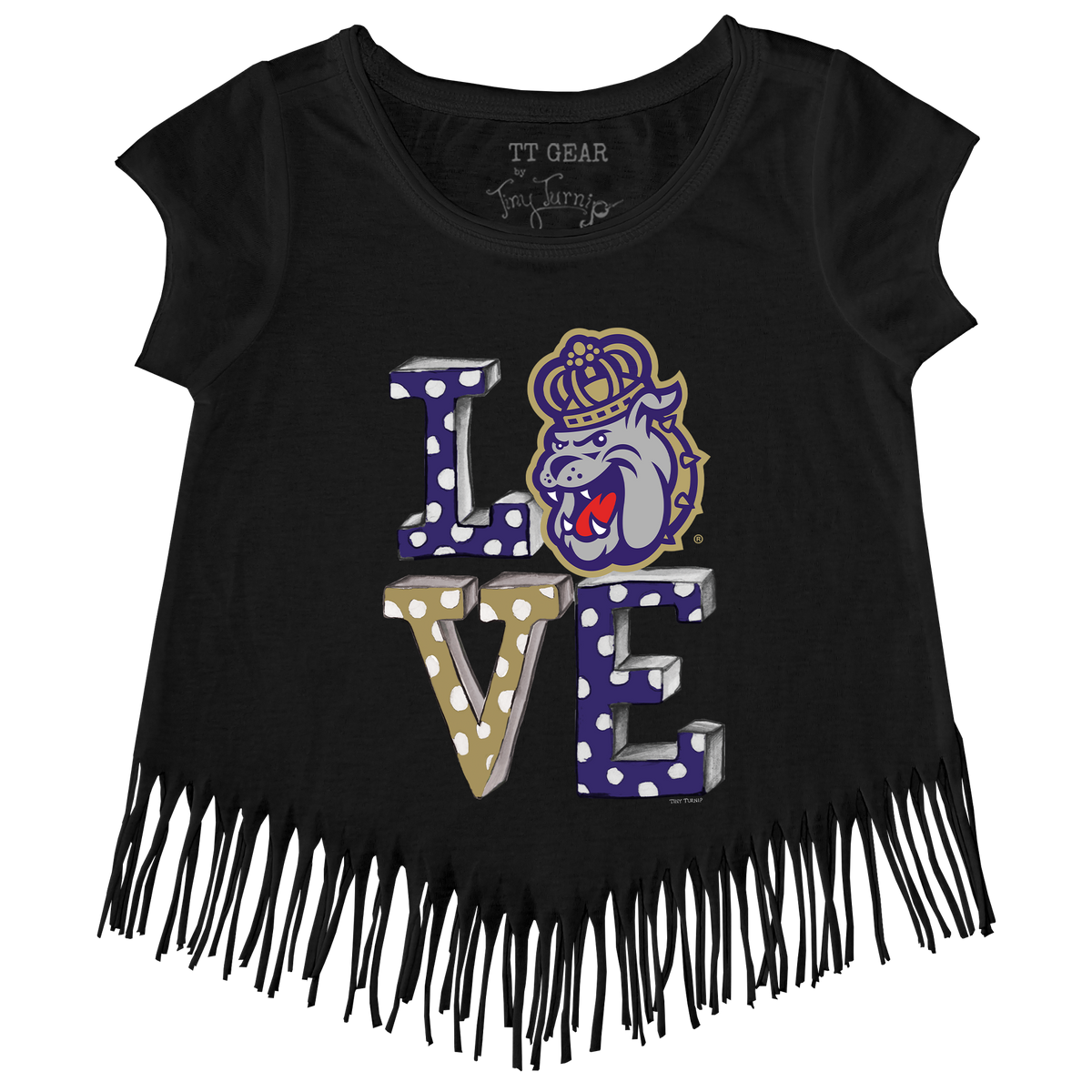 James Madison Dukes LOVE Fringe Tee
