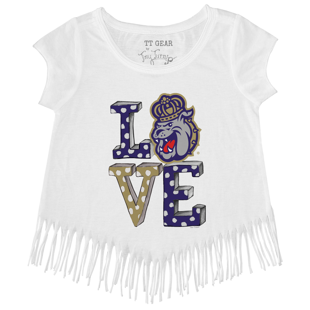 James Madison Dukes LOVE Fringe Tee
