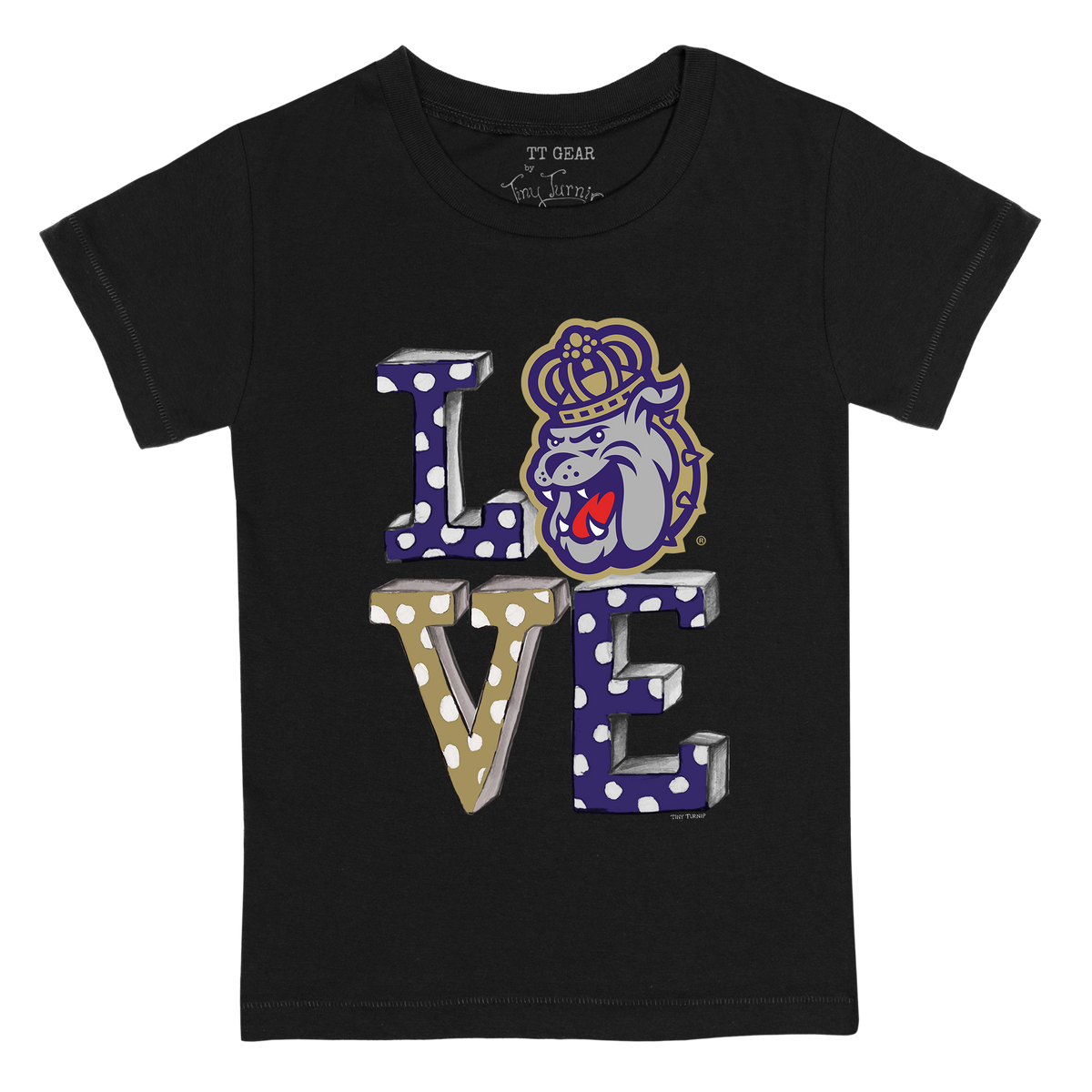 James Madison Dukes LOVE Kid's Tee Shirt