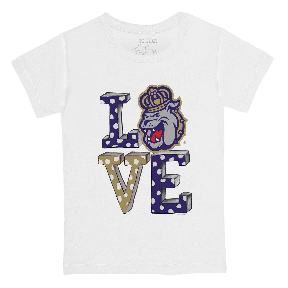 James Madison Dukes LOVE Kid's Tee Shirt