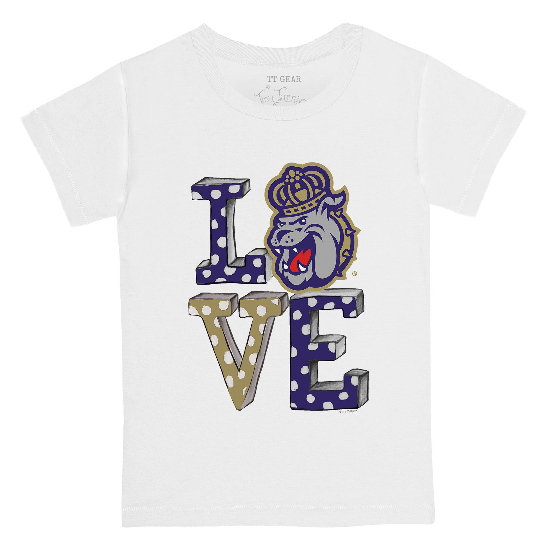 James Madison Dukes LOVE Kid's Tee Shirt