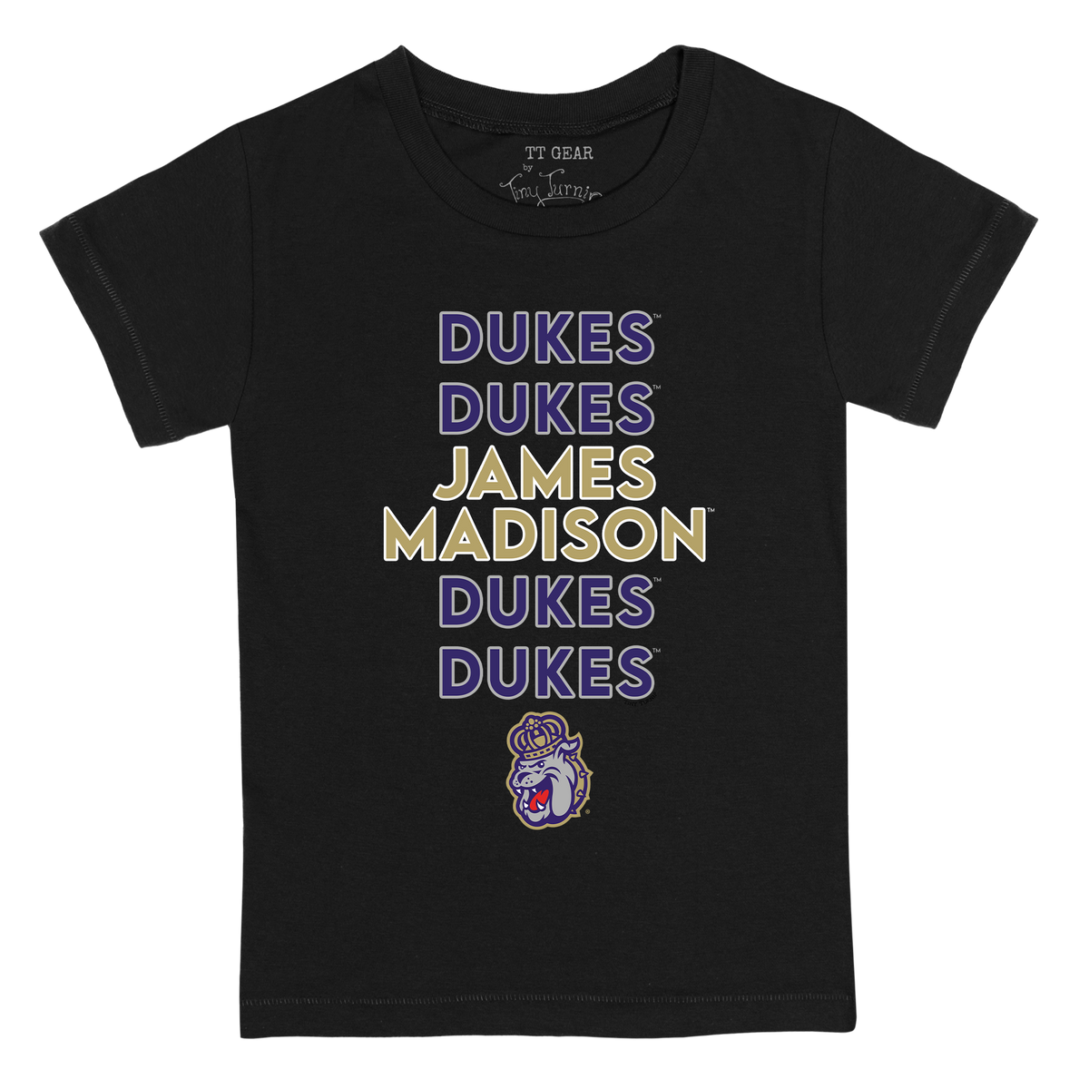 James Madison Dukes Stacked Kid's Tee Shirt