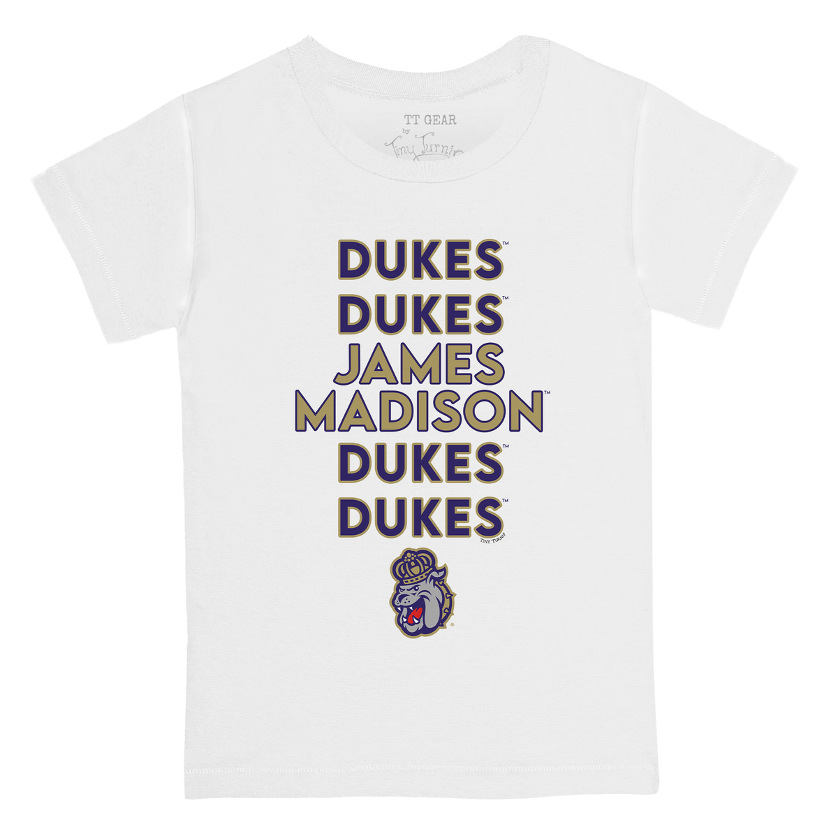 James Madison Dukes Stacked Kid's Tee Shirt
