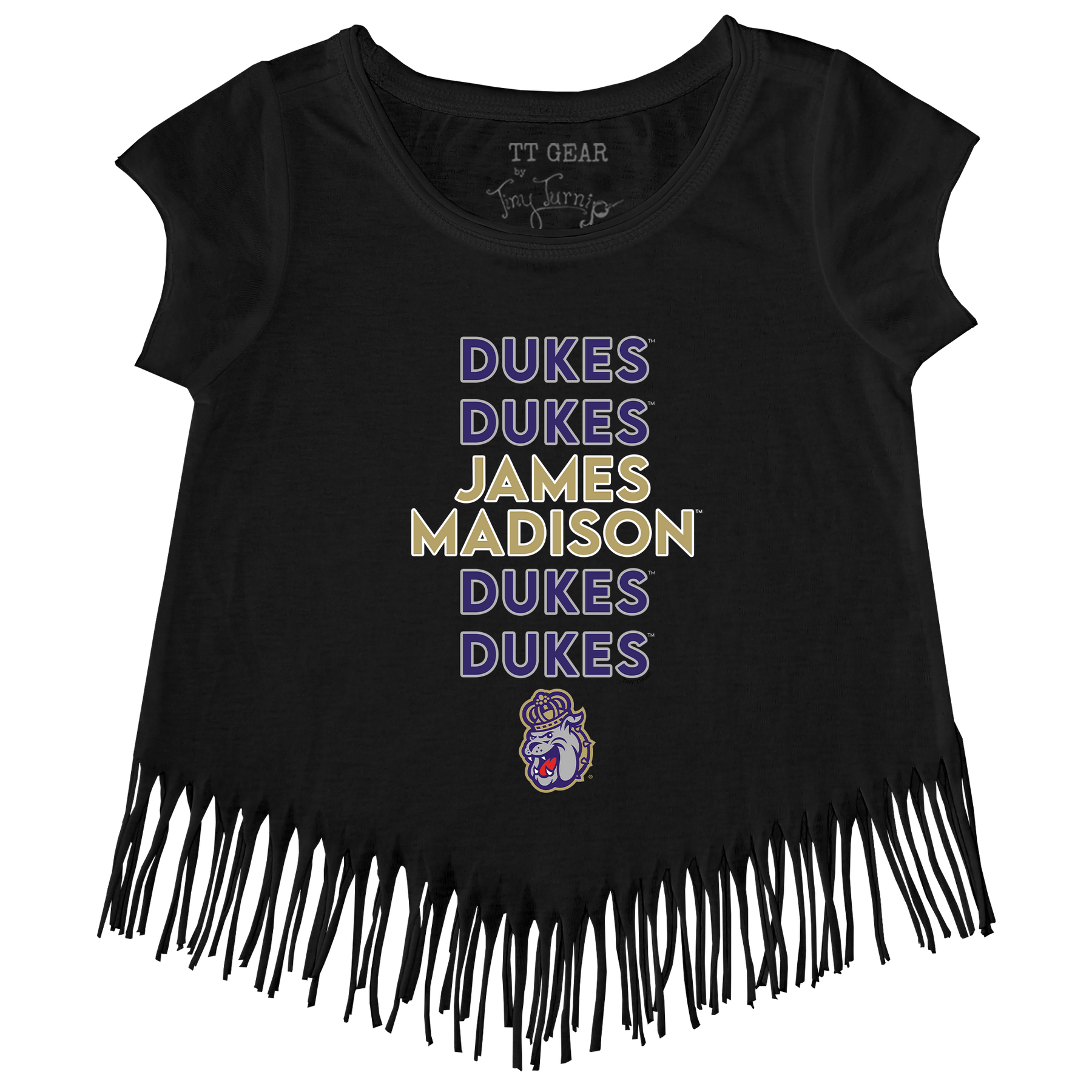 James Madison Dukes Stacked Fringe Tee