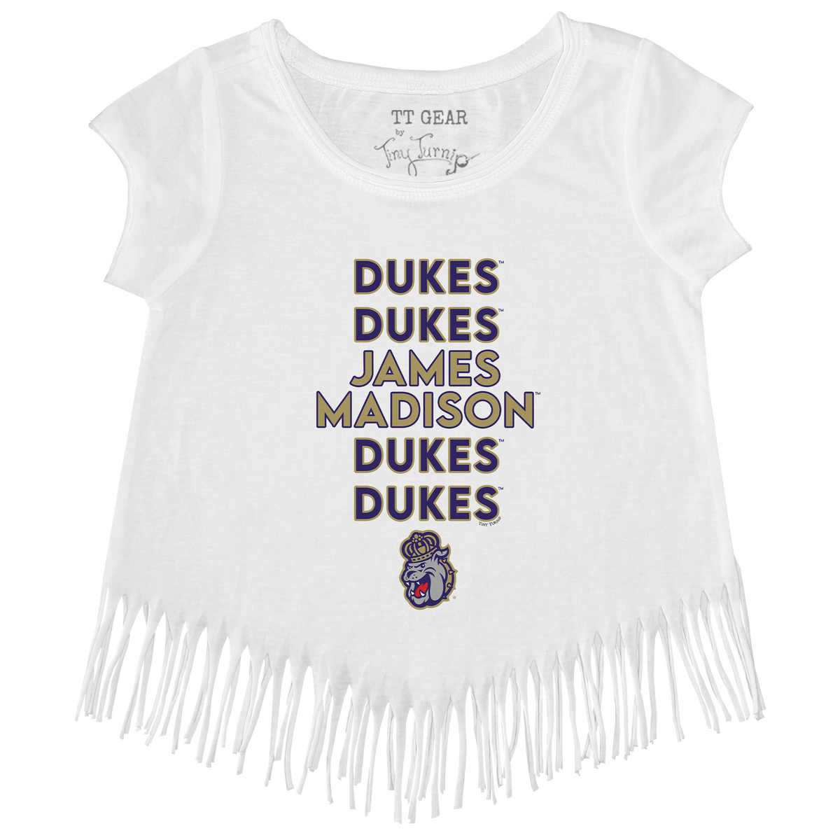 James Madison Dukes Stacked Fringe Tee