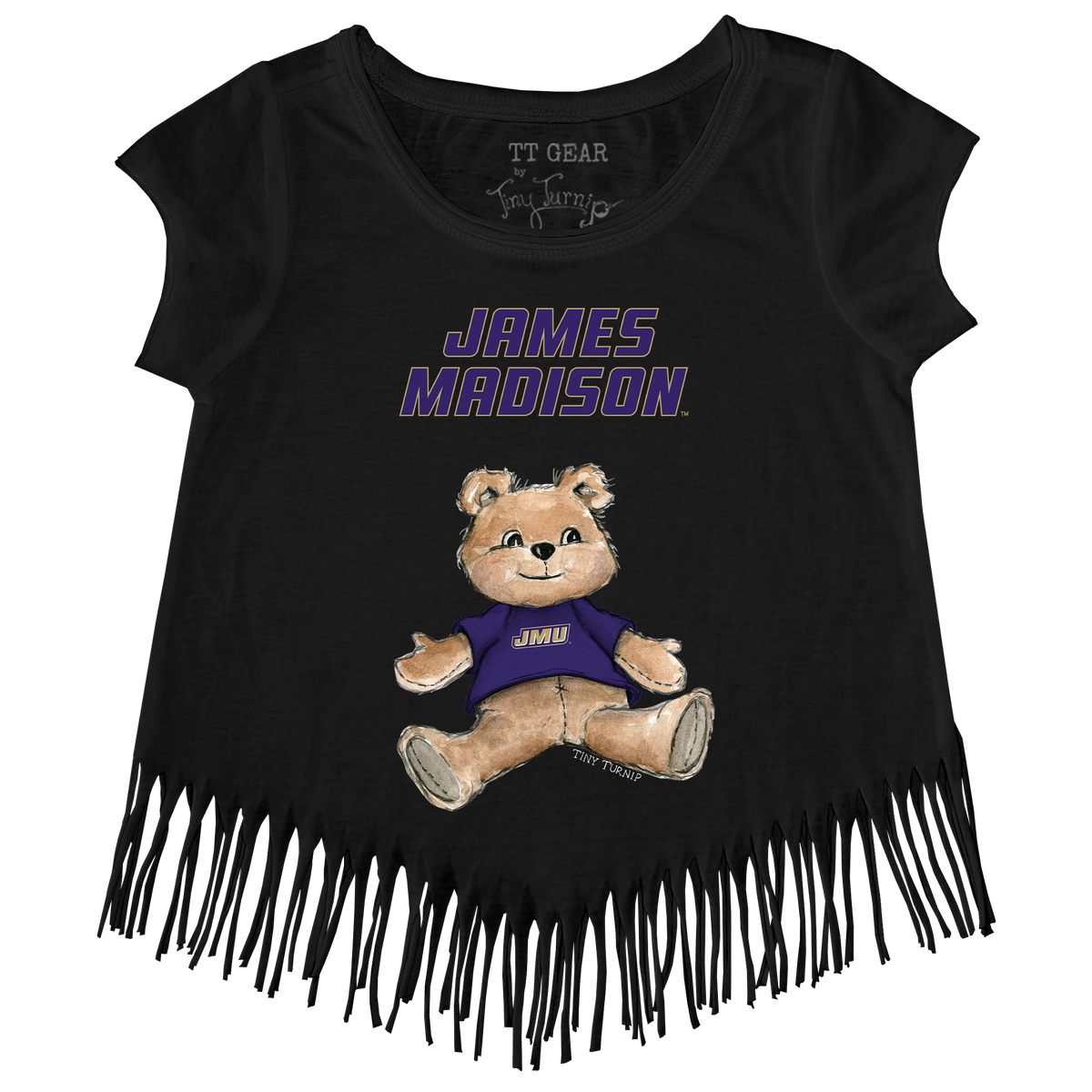 James Madison Dukes Teddy Fringe Tee