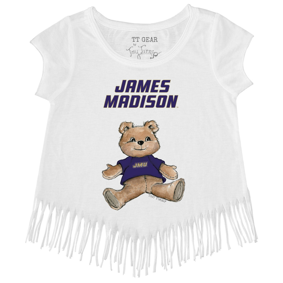 James Madison Dukes Teddy Fringe Tee