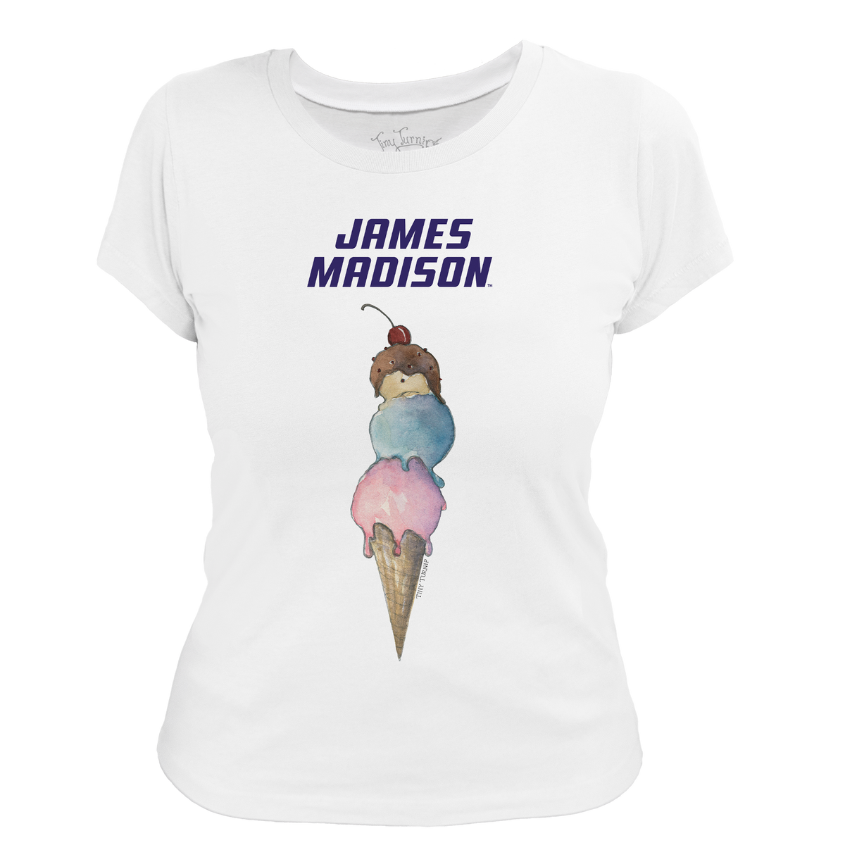 James Madison Dukes Triple Scoop Women's Tee Shirt