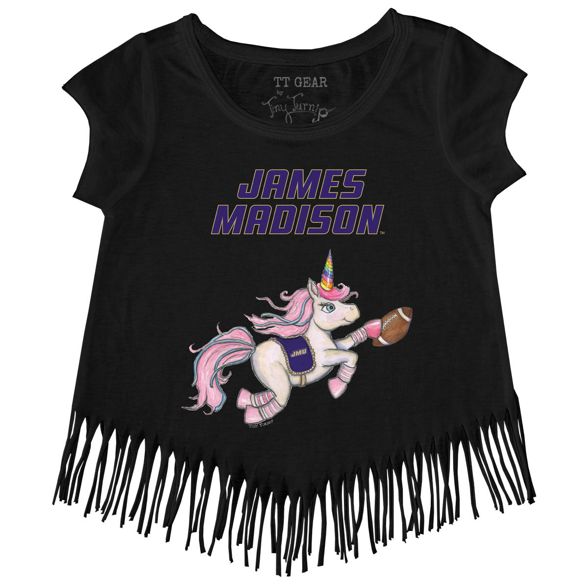 James Madison Dukes Unicorn Fringe Tee