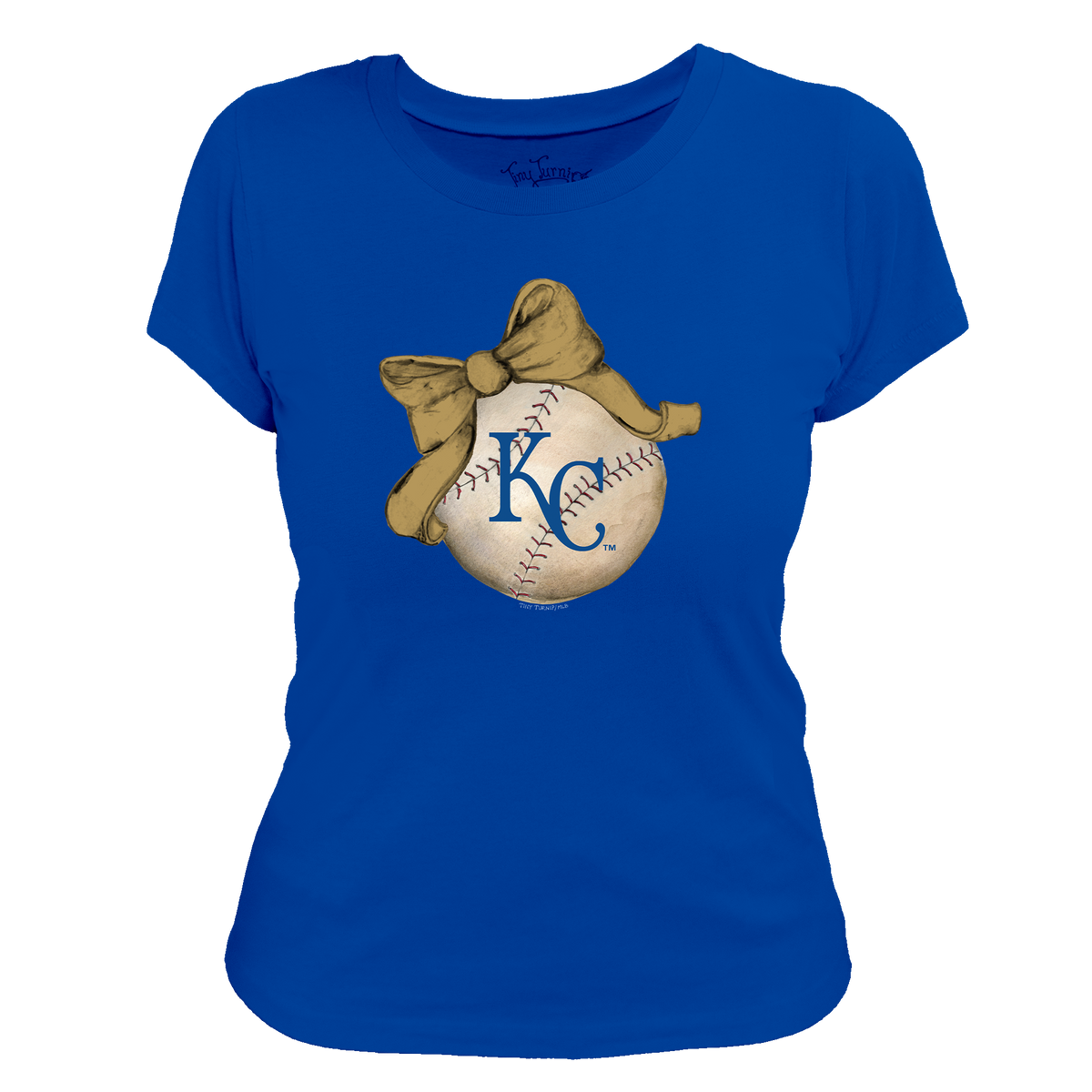 Kansas City Royals Baseball Bow Tee Shirt