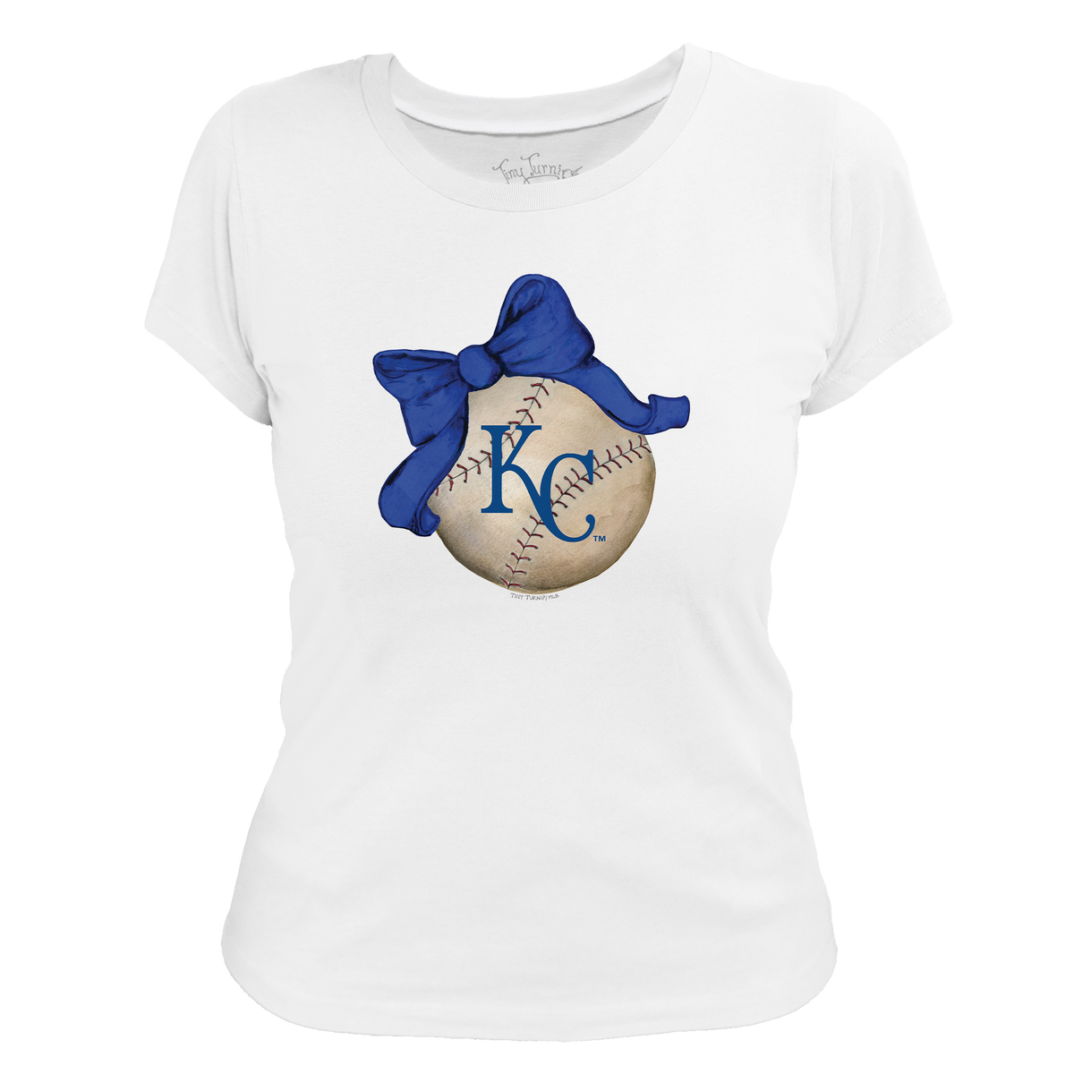 Kansas City Royals Baseball Bow Tee Shirt