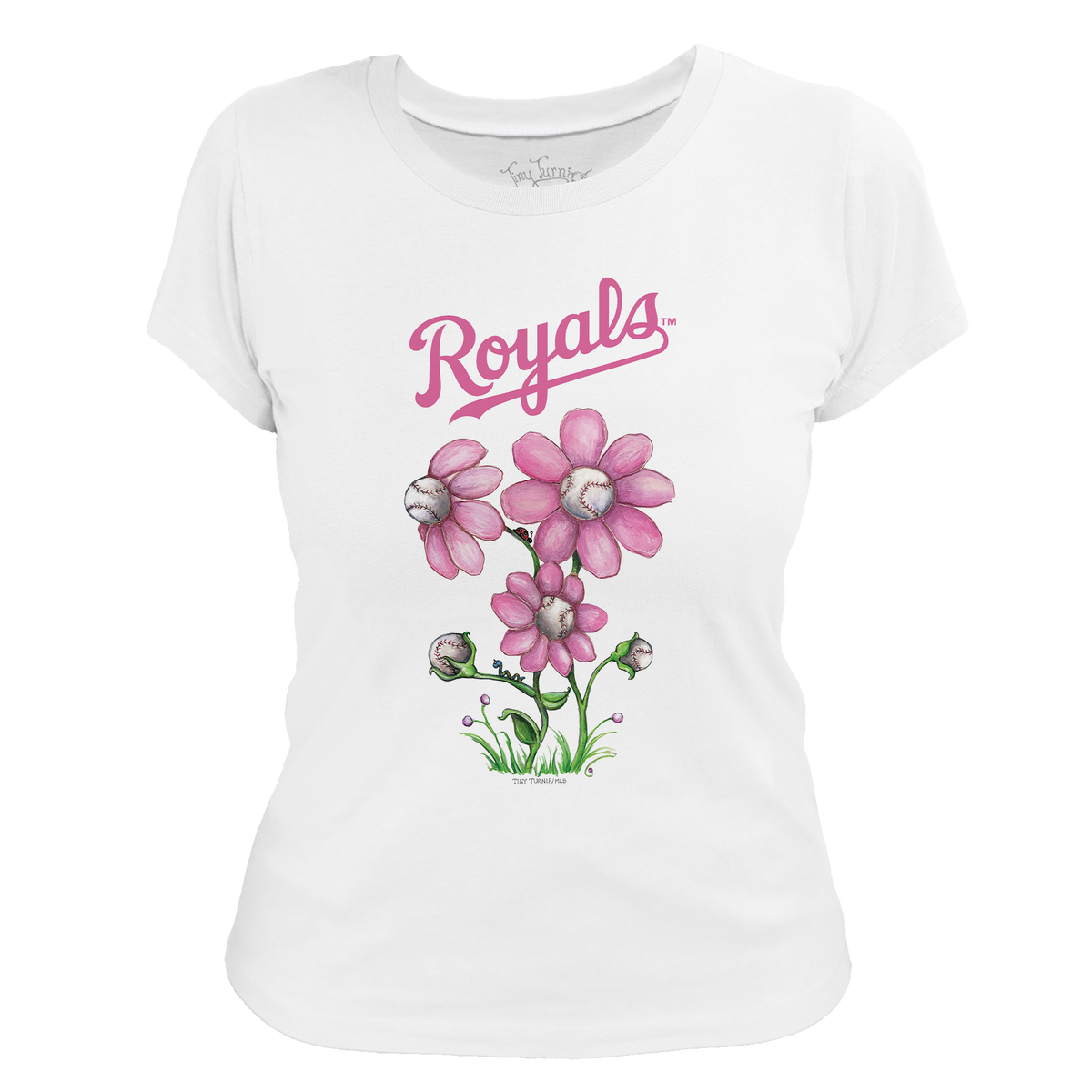 Kansas City Royals Blooming Baseballs Tee Shirt