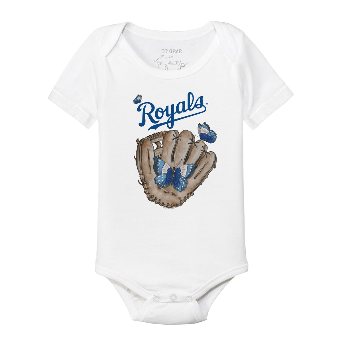Kansas City Royals Butterfly Glove Short Sleeve Snapper