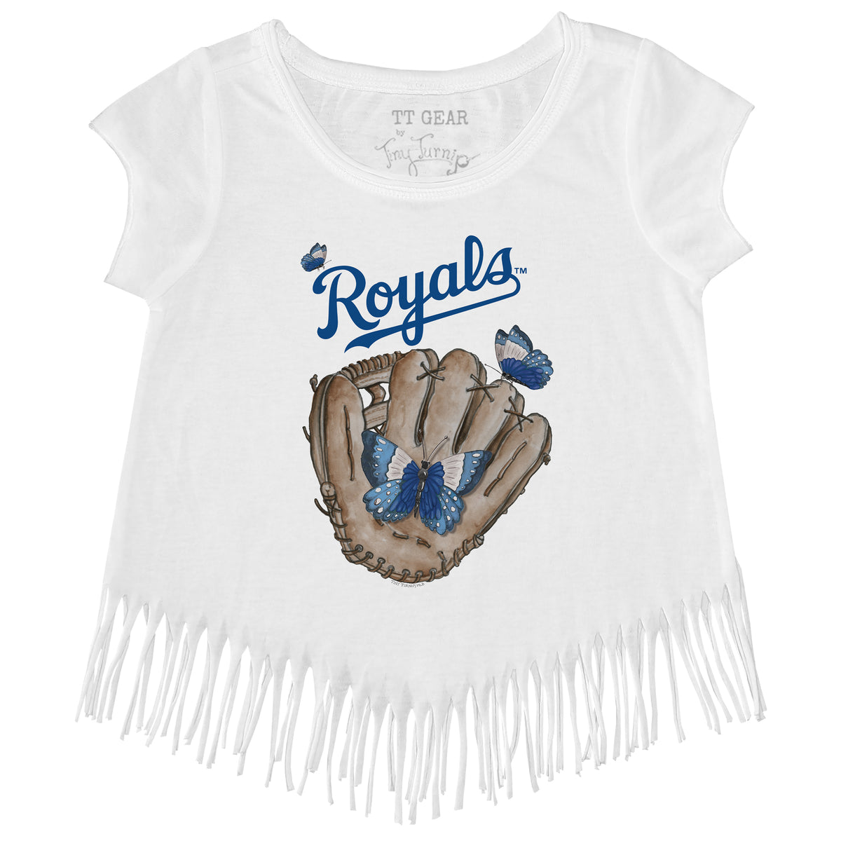 Kansas City Royals Butterfly Glove Fringe Tee